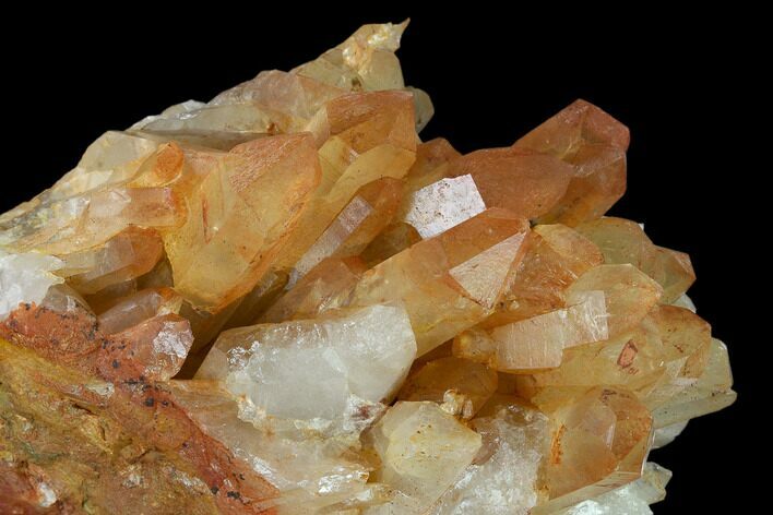 Natural, Red Quartz Crystal Cluster - Morocco #134222